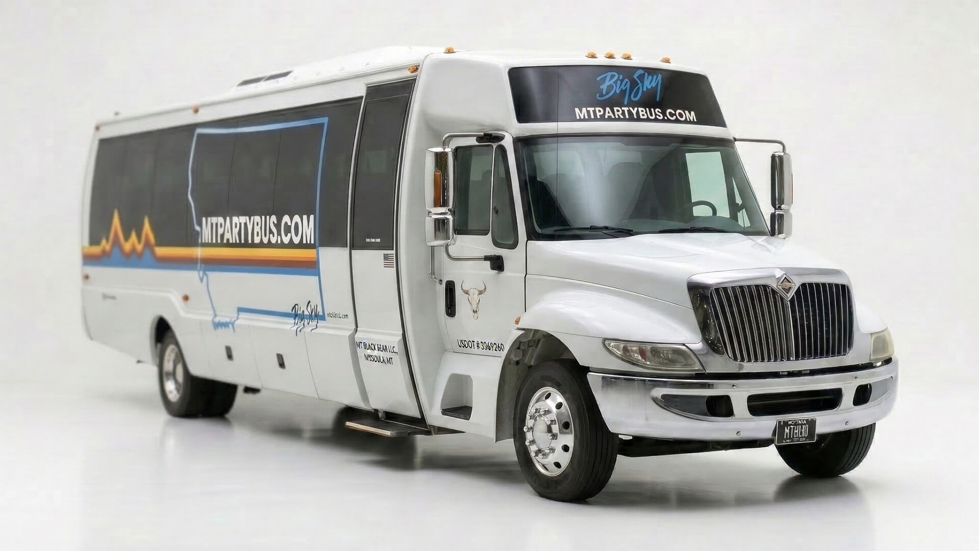 Charter White Bus